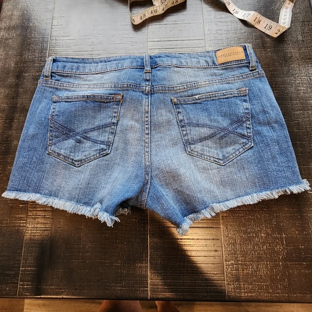 AEROPOSTALE Distressed Denim Shorts - Picture 2 of 6